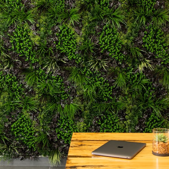 20" x 40" Borneo Jungle Artificial Living Wall Panel